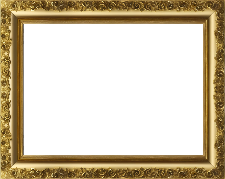 PNG Frame gold antique isolated classical